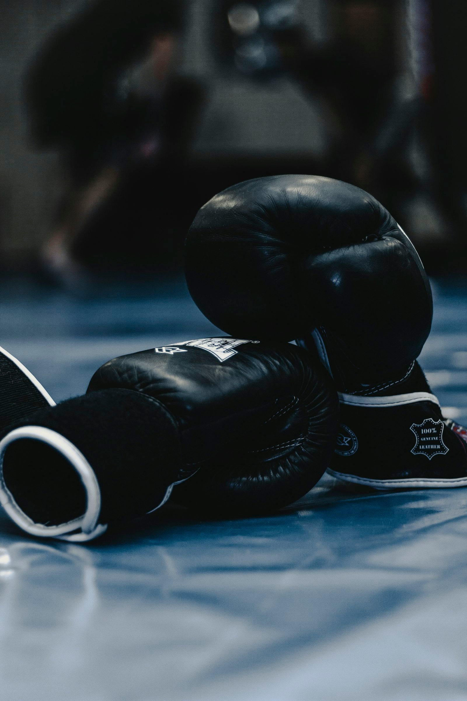 Boxing gloves ready for a striking round at Team Alpha in Bowenpally
